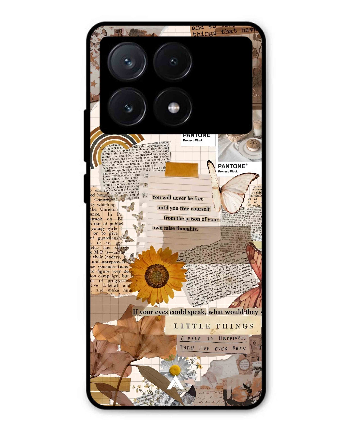 Little Things Metal Back Cover Phone Case for Poco X6 Pro
