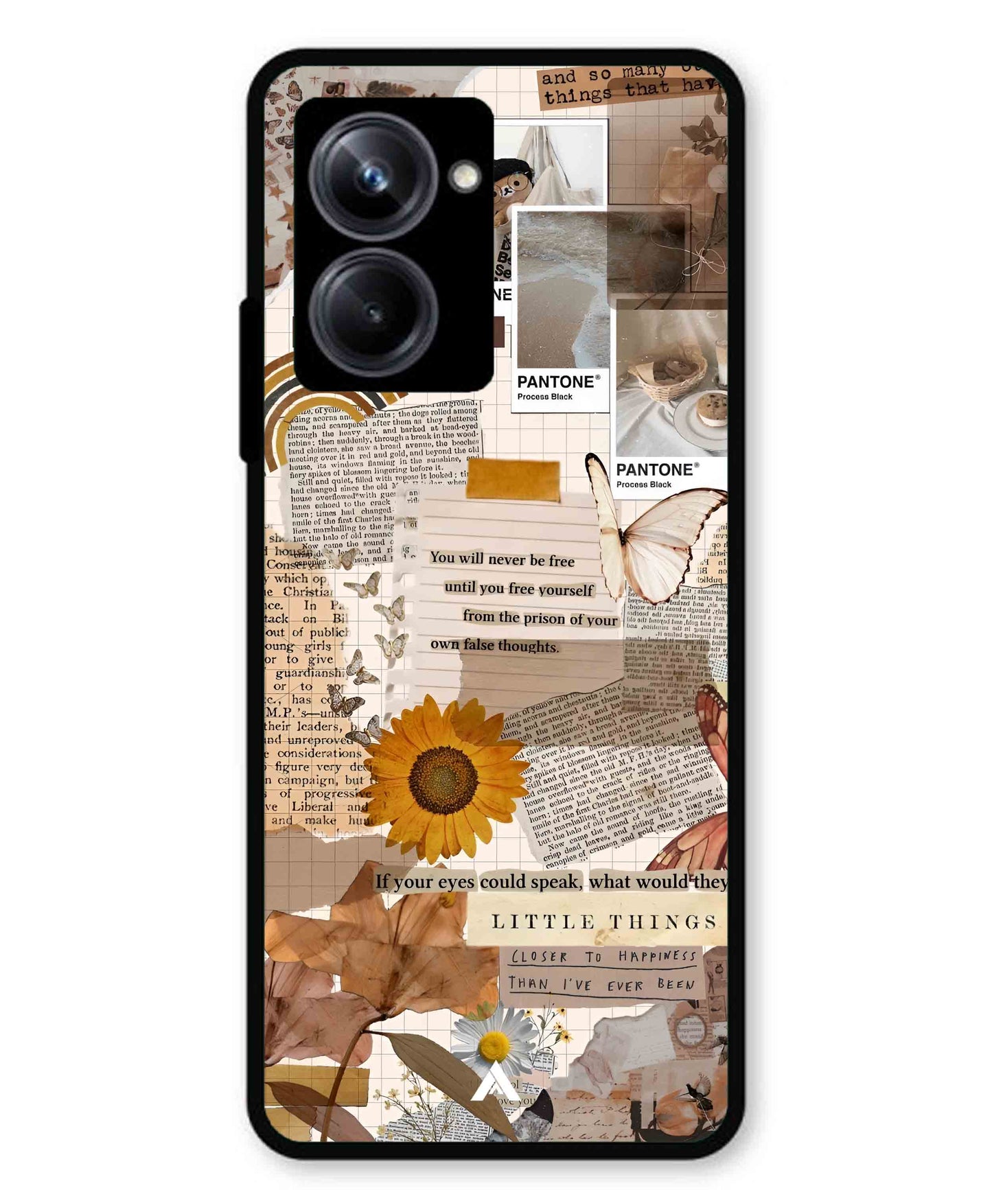 Little Things Metal Back Cover Phone Case for Realme 10 Pro