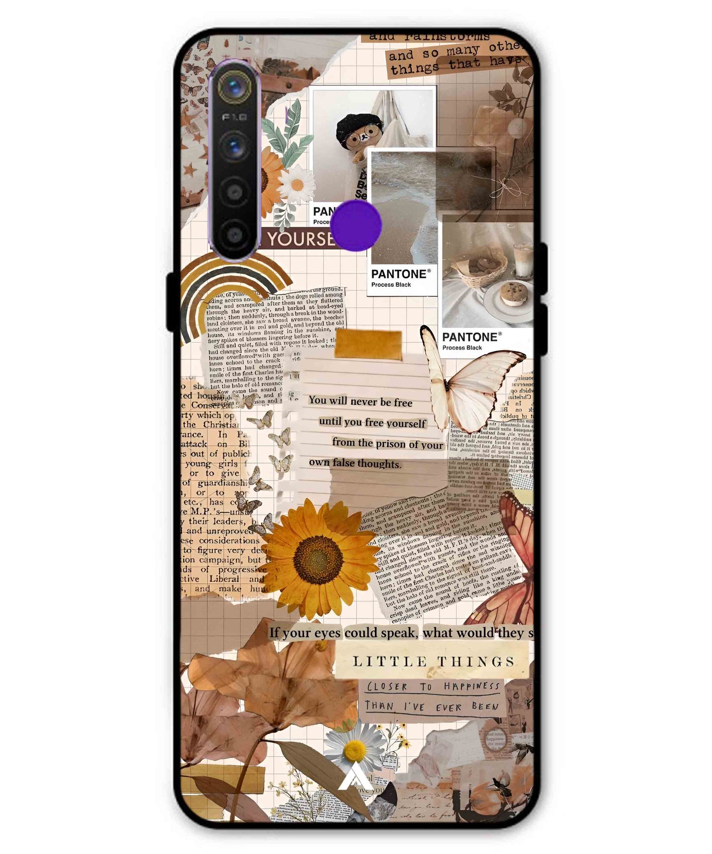 Little Things Metal Back Cover Phone Case for Realme 5