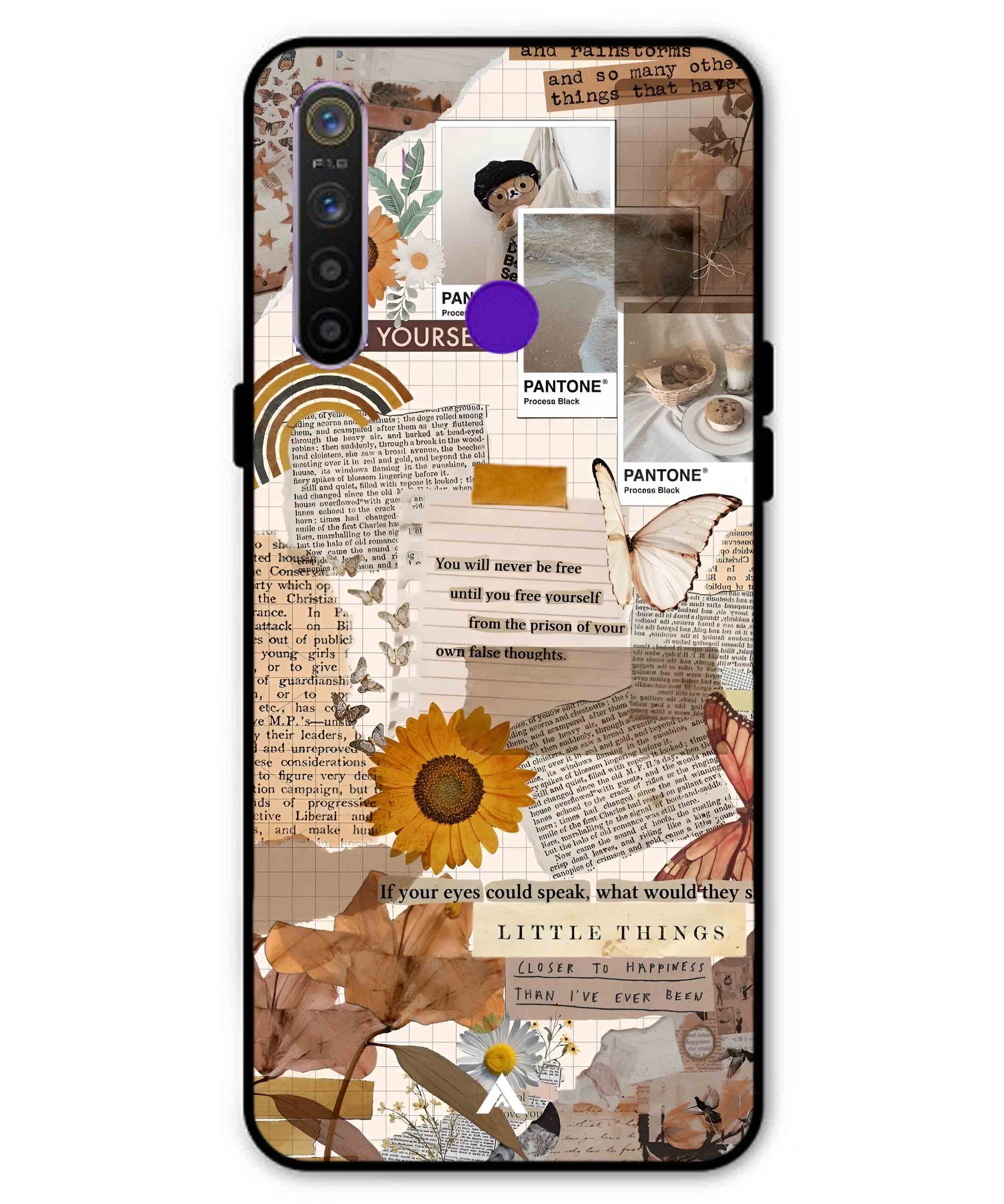 Little Things Metal Back Cover Phone Case for Realme 5s