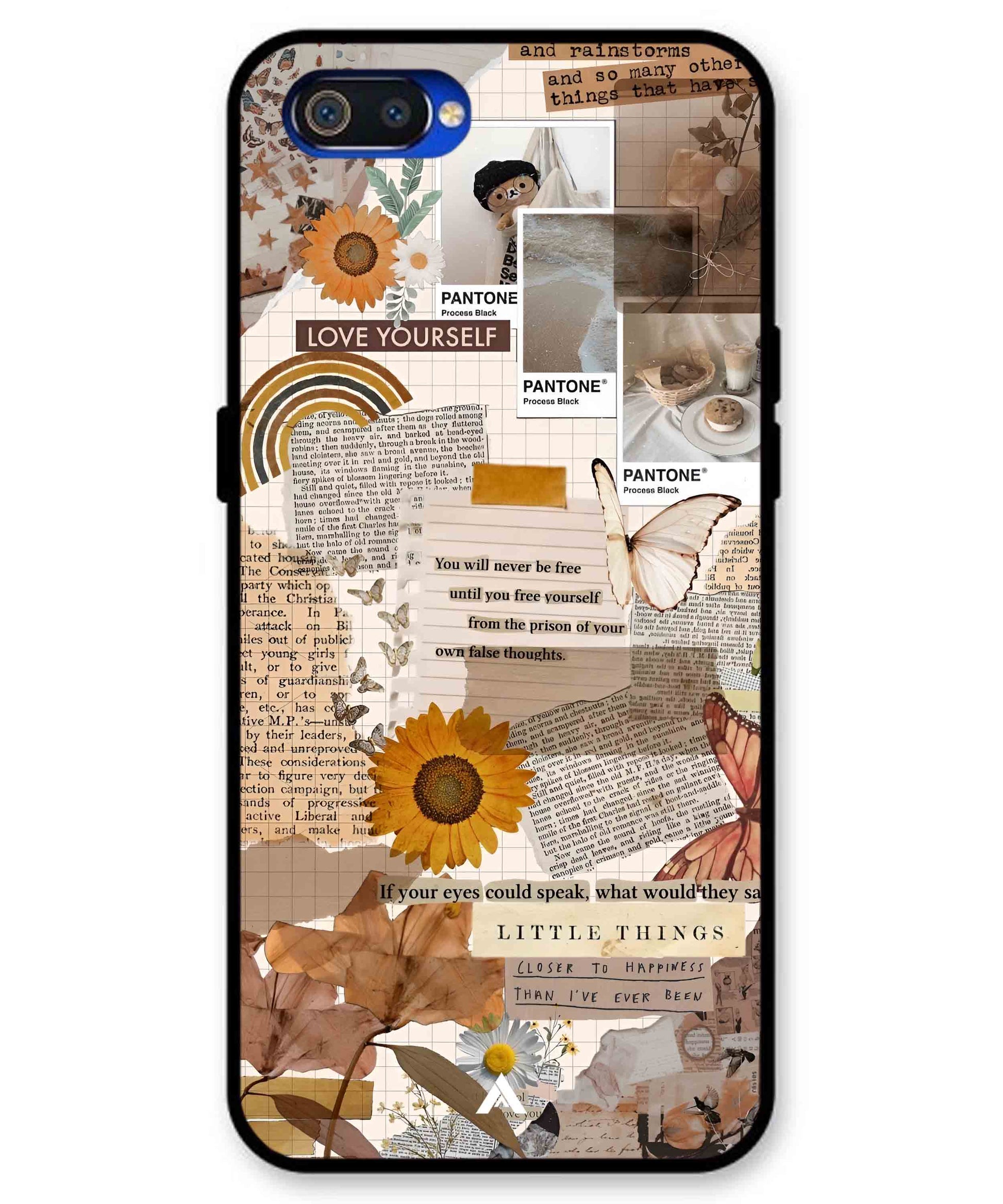 Little Things Metal Back Cover Phone Case for Realme C2