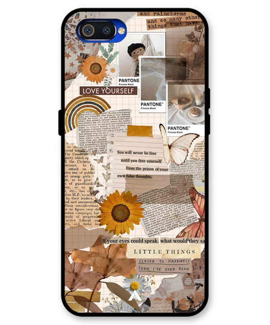 Little Things Metal Back Cover Phone Case for Realme C2