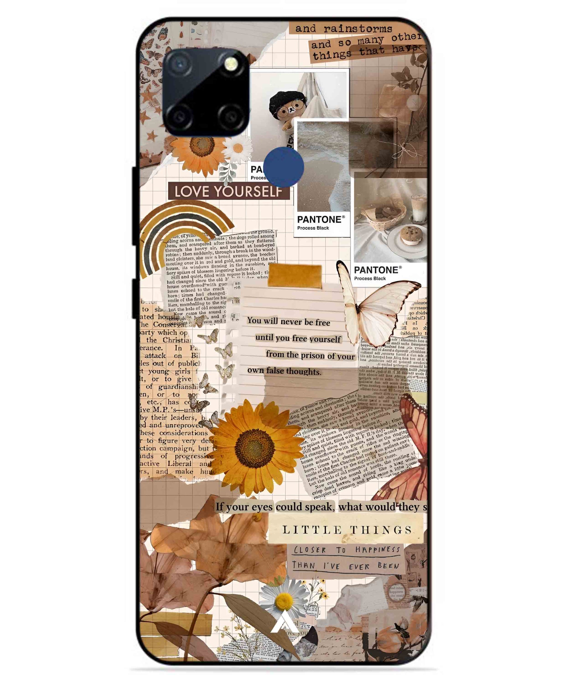 Little Things Metal Back Cover Phone Case for Realme C23