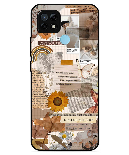 Little Things Metal Back Cover Phone Case for Realme C25Y