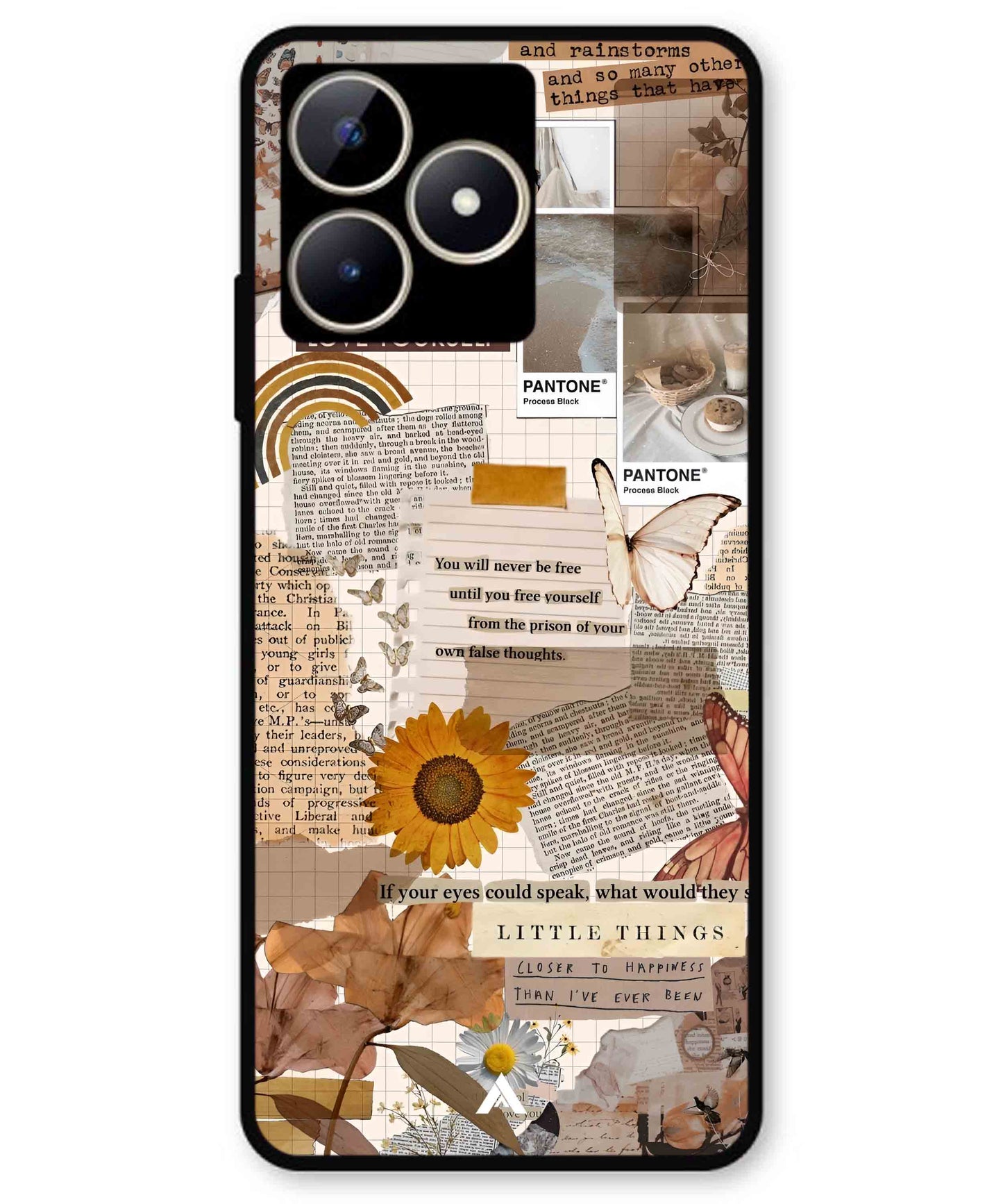 Little Things Metal Back Cover Phone Case for Realme C51