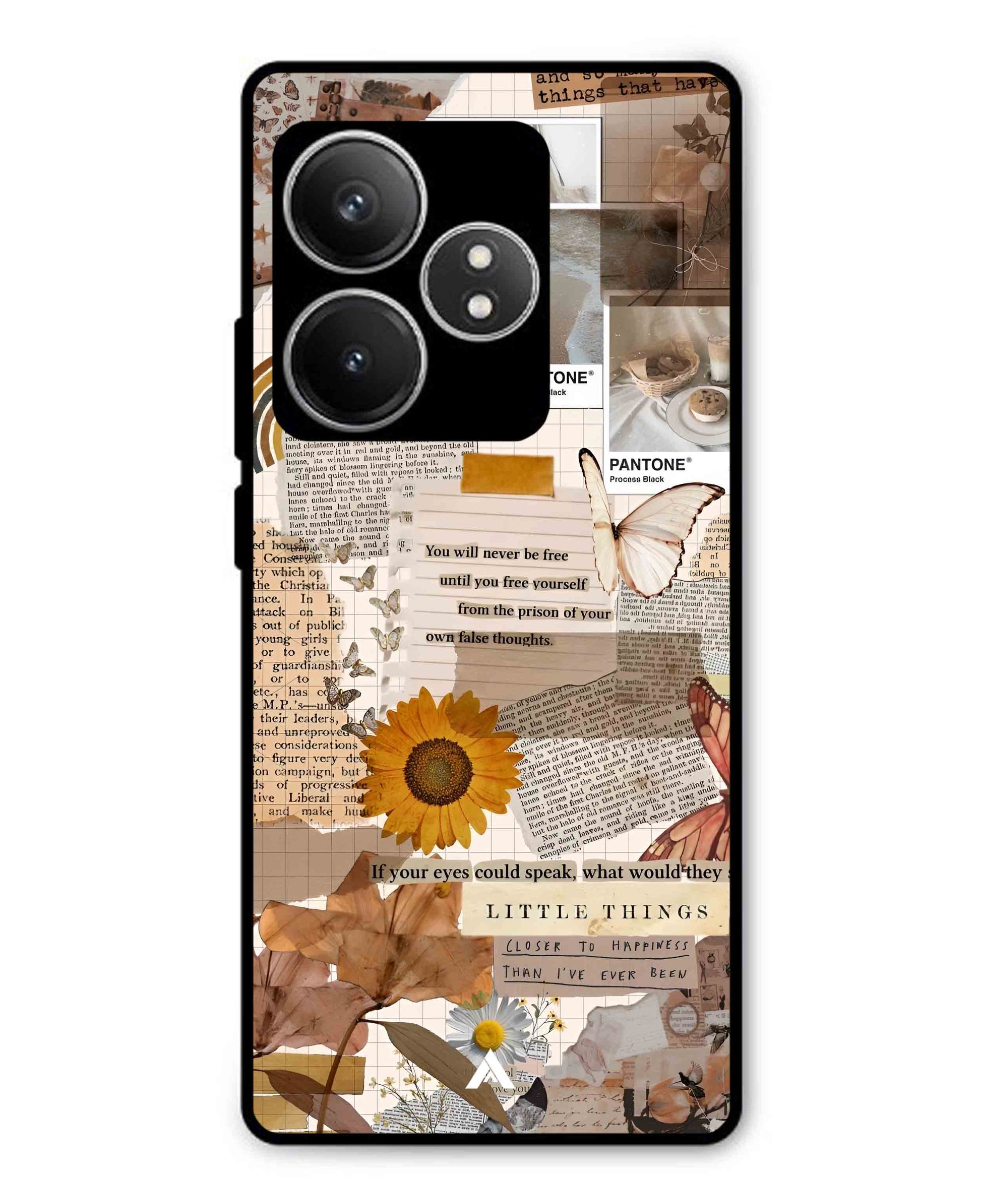 Little Things Metal Back Cover Phone Case for Realme GT 6T