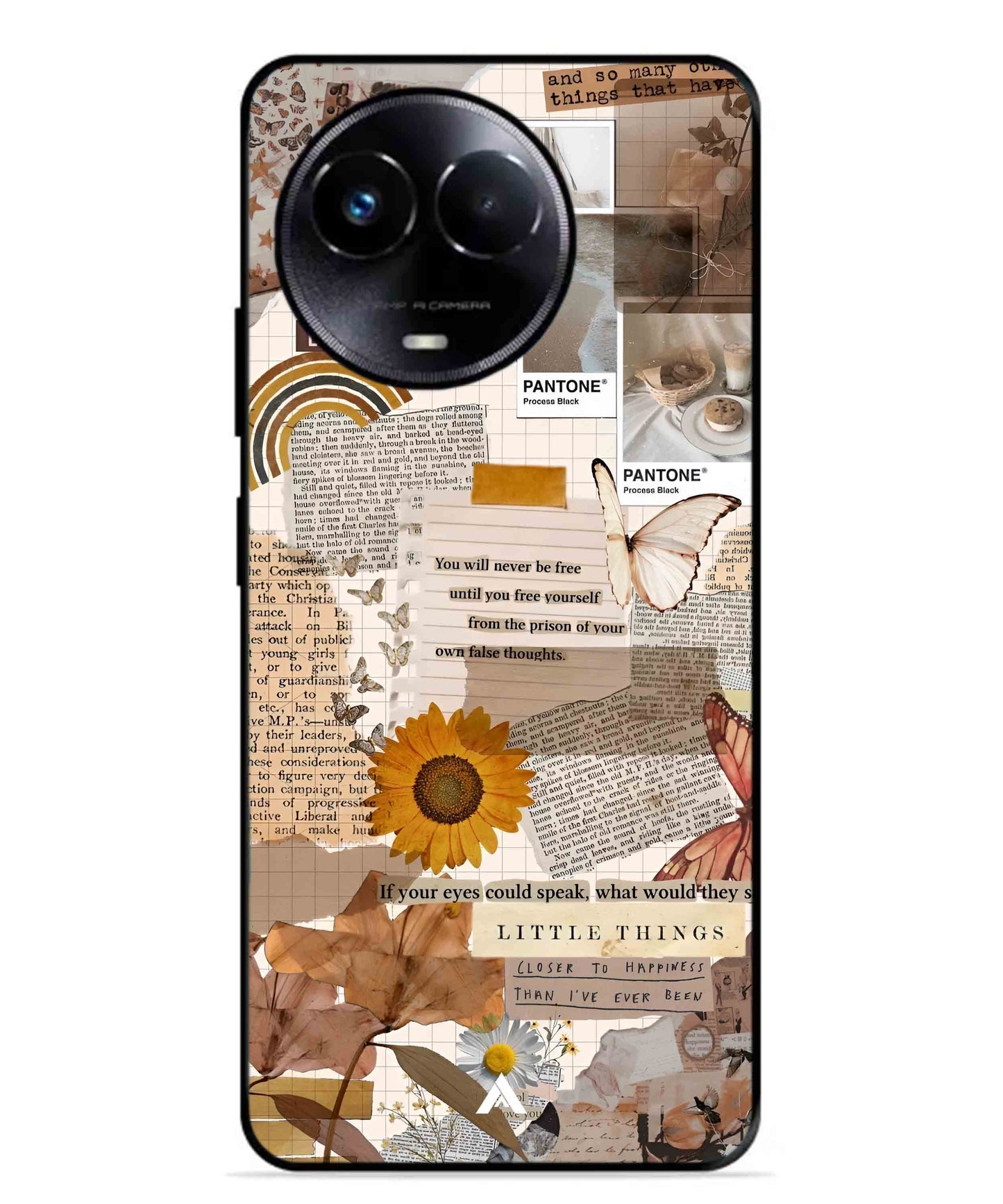 Little Things Metal Back Cover Phone Case for Realme Narzo 60X