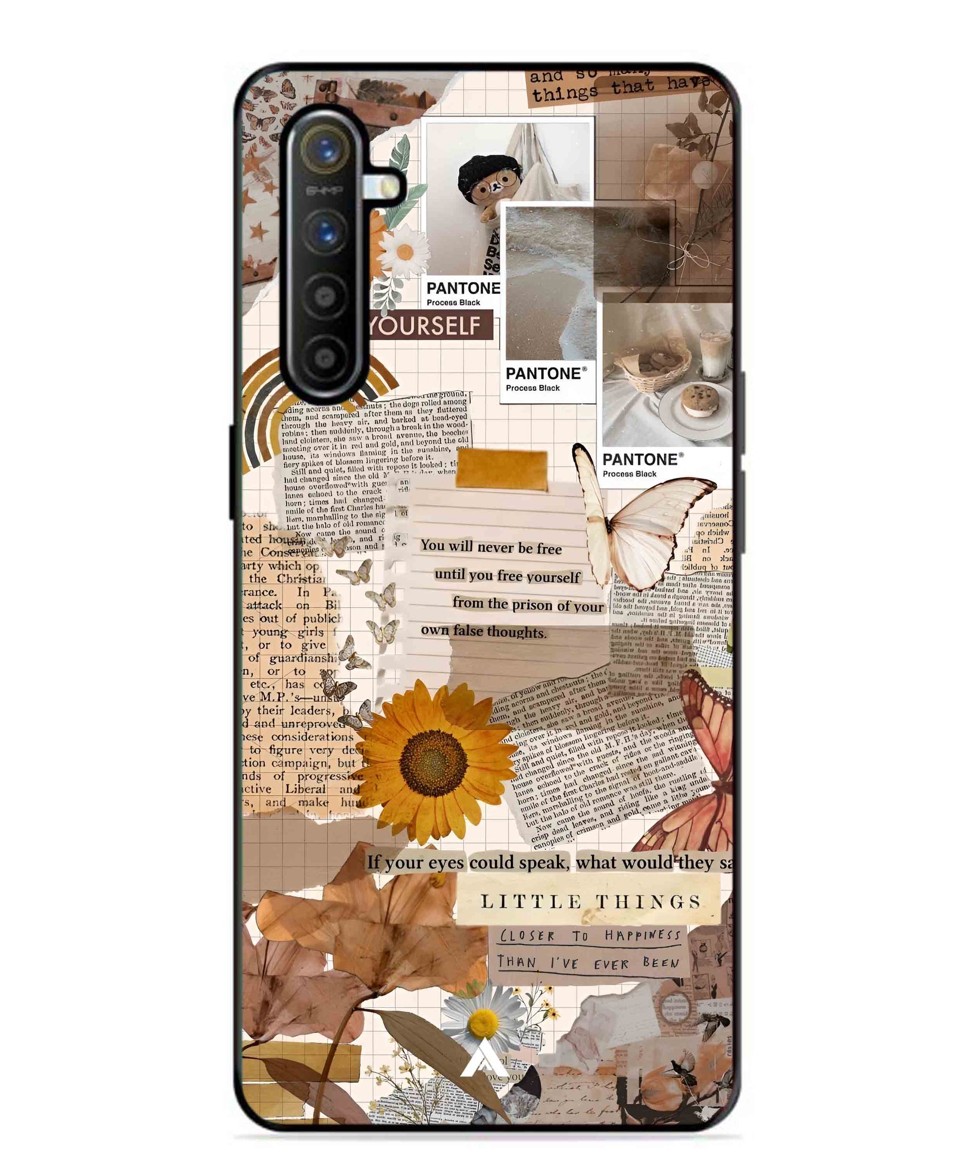 Little Things Metal Back Cover Phone Case for Realme XT