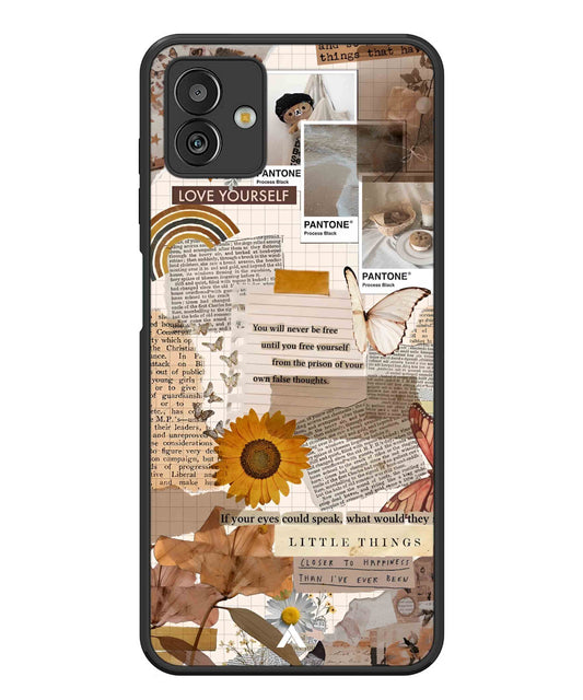 Little Things Metal Back Cover Phone Case for Samsugn Galaxy M13 5G