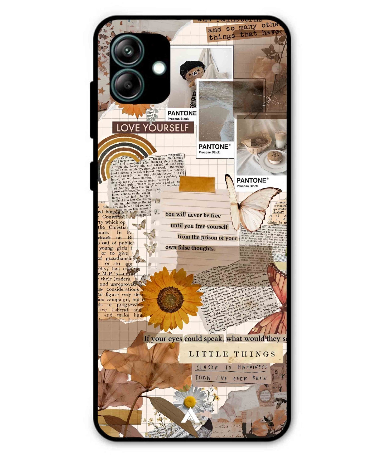 Little Things Metal Back Cover Phone Case for Samsung Galaxy A04