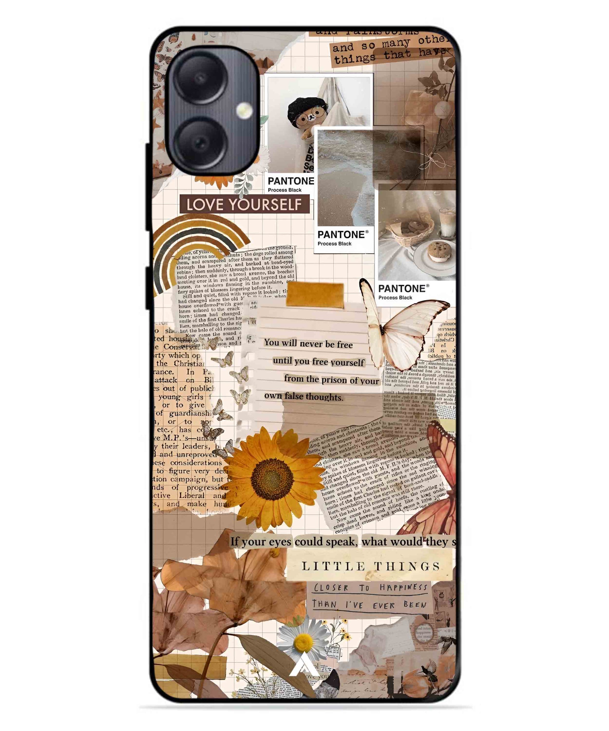 Little Things Metal Back Cover Phone Case for Samsung Galaxy A05