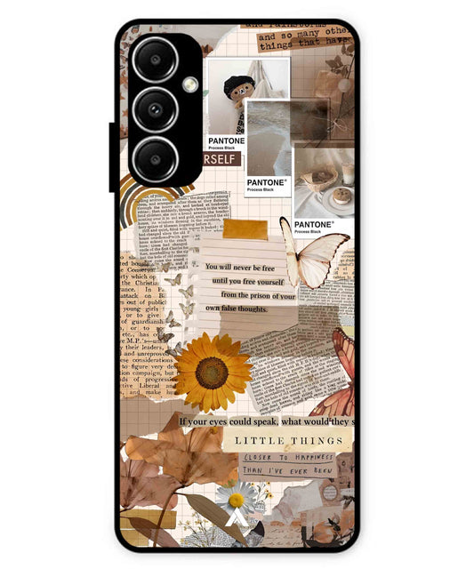 Little Things Metal Back Cover Phone Case for Samsung Galaxy A05s