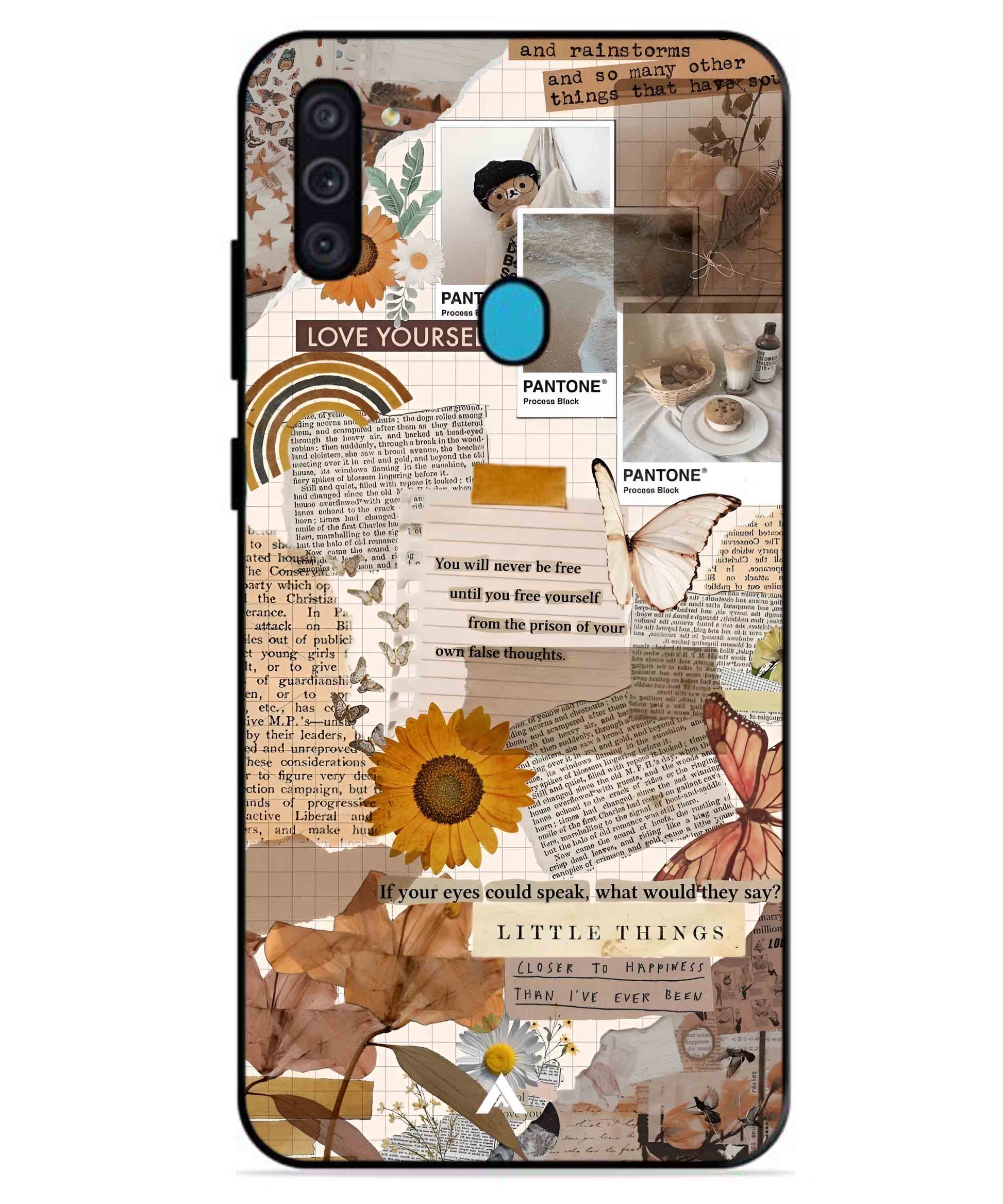 Little Things Metal Back Cover Phone Case for Samsung Galaxy A11