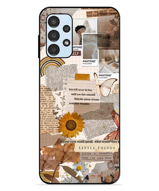 Little Things Metal Back Cover Phone Case for Samsung Galaxy A13 4G