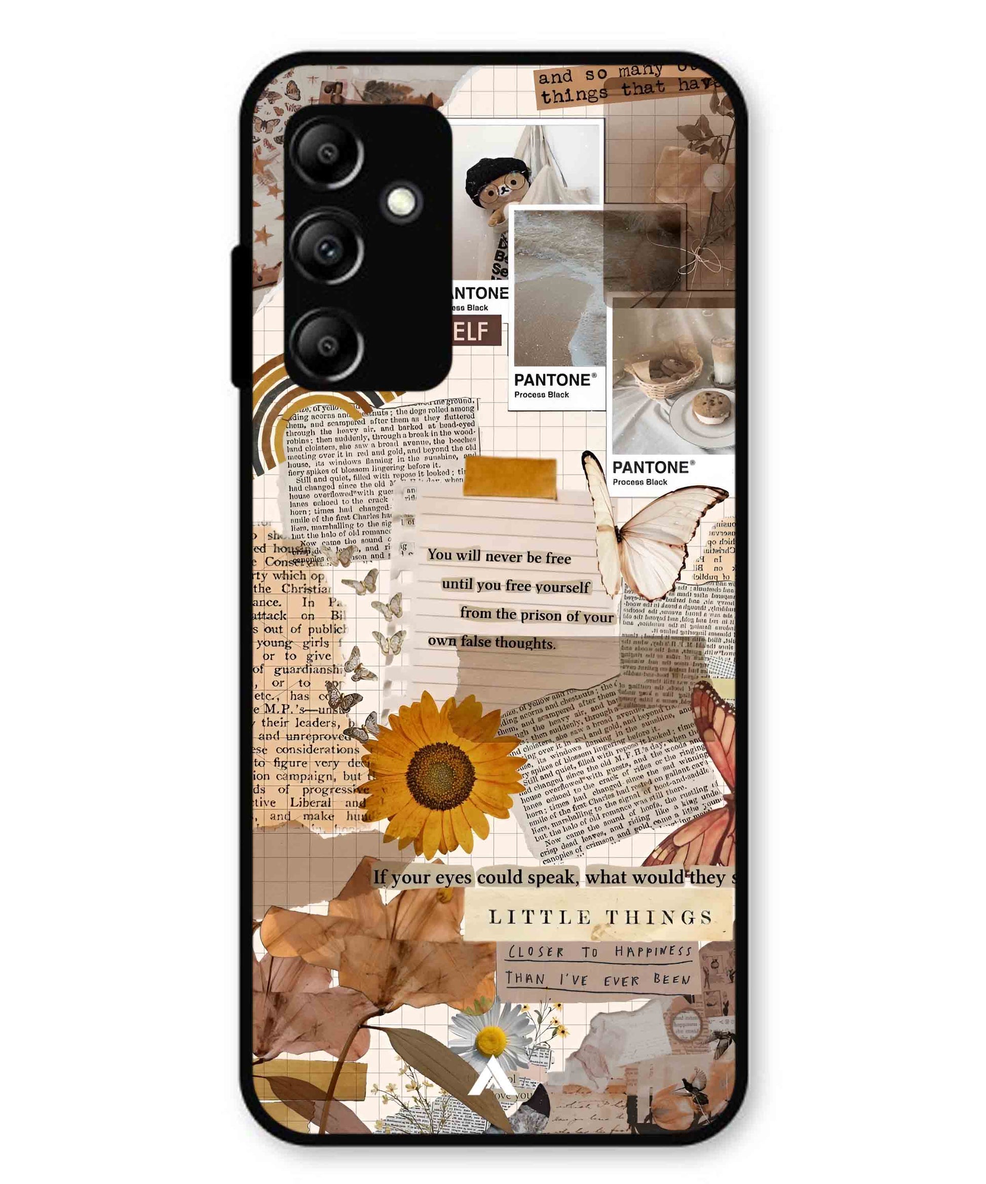 Little Things Metal Back Cover Phone Case for Samsung Galaxy A14 5G