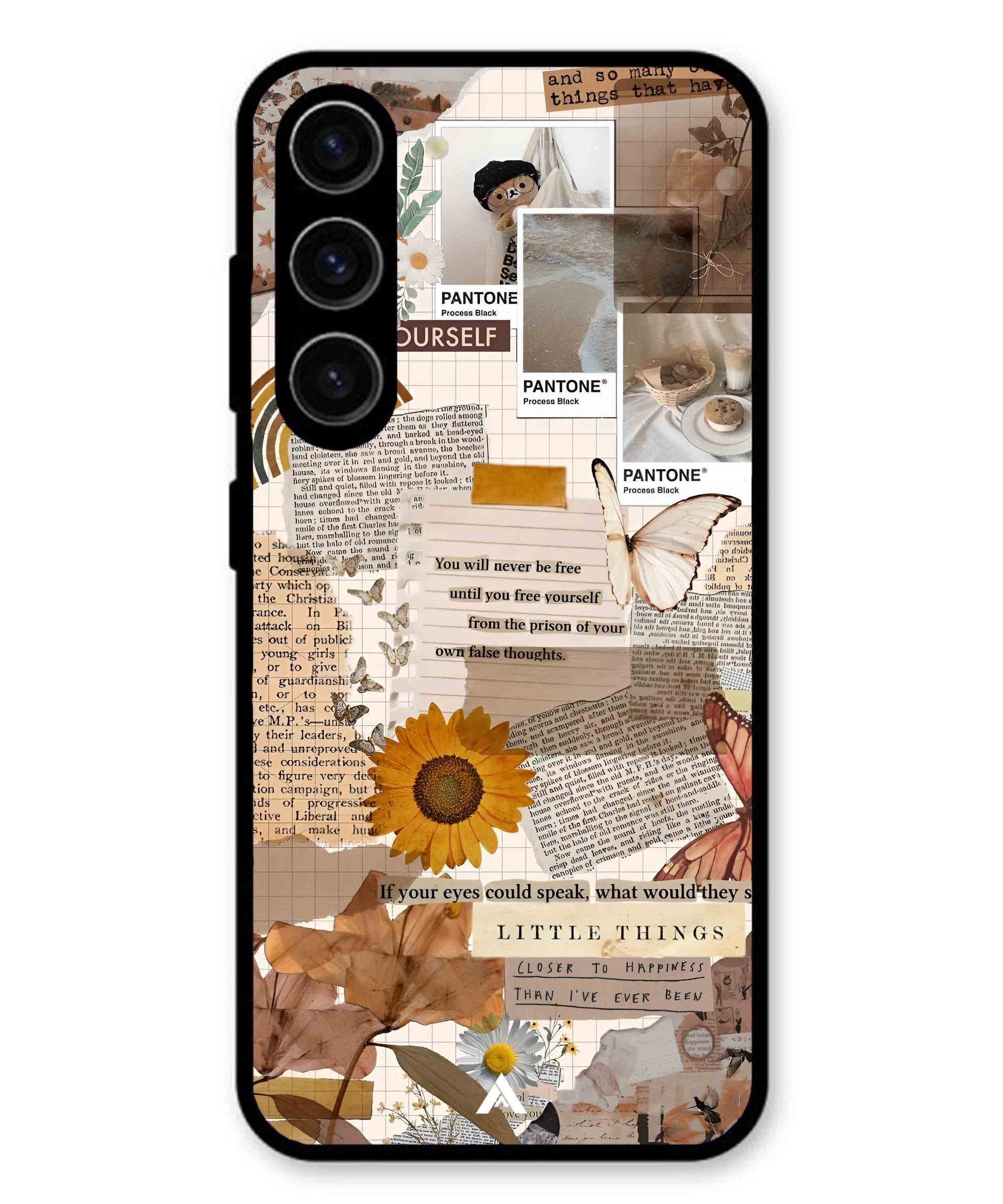 Little Things Metal Back Cover Phone Case for Samsung Galaxy A36