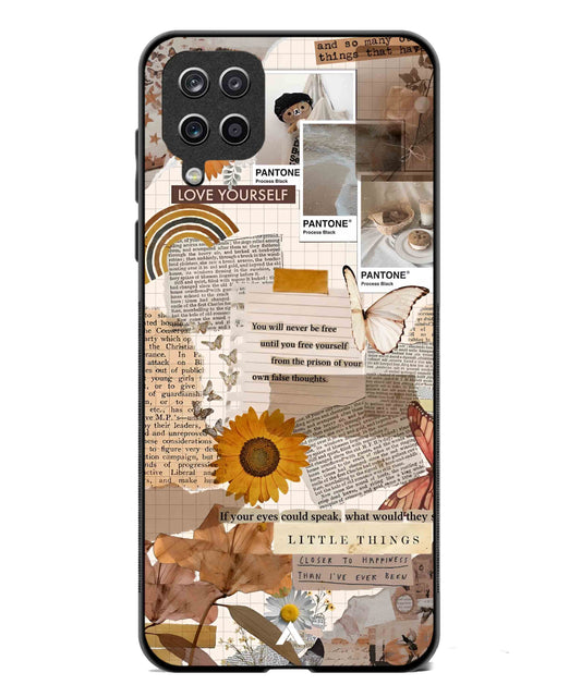 Little Things Metal Back Cover Phone Case for Samsung Galaxy A42
