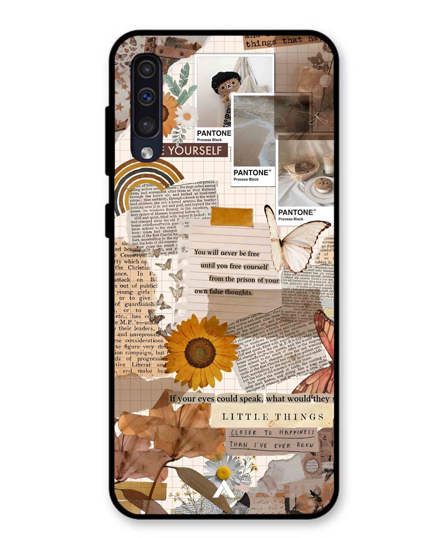Little Things Metal Back Cover Phone Case for Samsung Galaxy A50