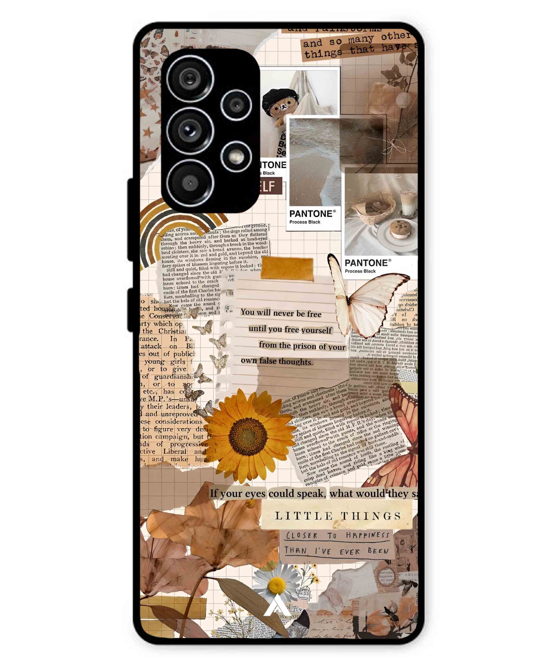 Little Things Metal Back Cover Phone Case for Samsung Galaxy A53