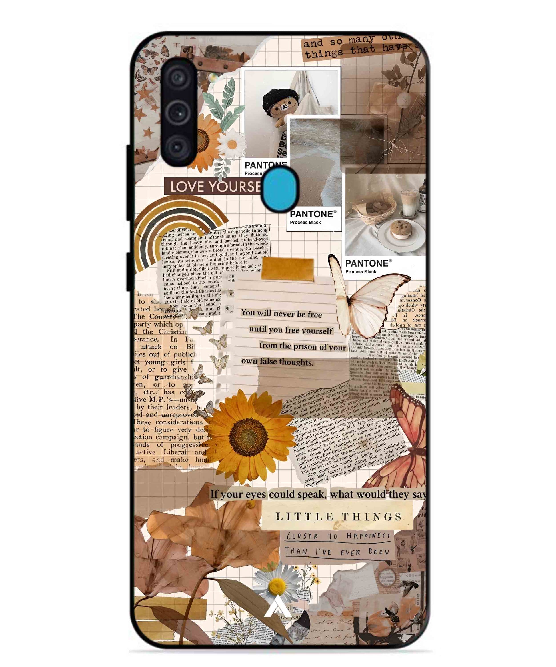 Little Things Metal Back Cover Phone Case for Samsung Galaxy F11