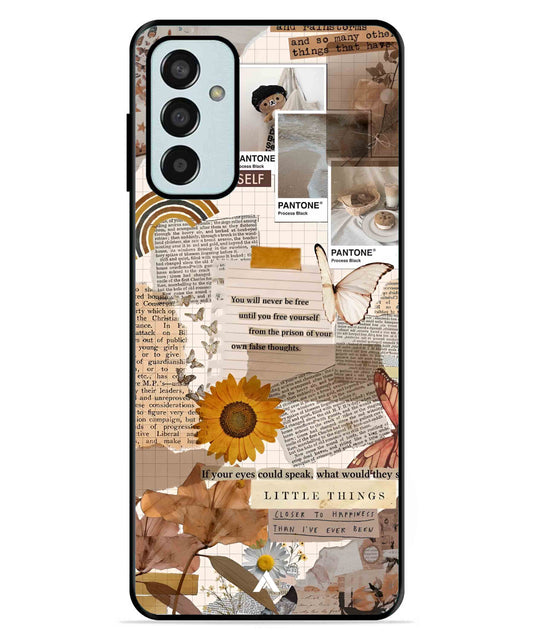 Little Things Metal Back Cover Phone Case for Samsung Galaxy F13 4G
