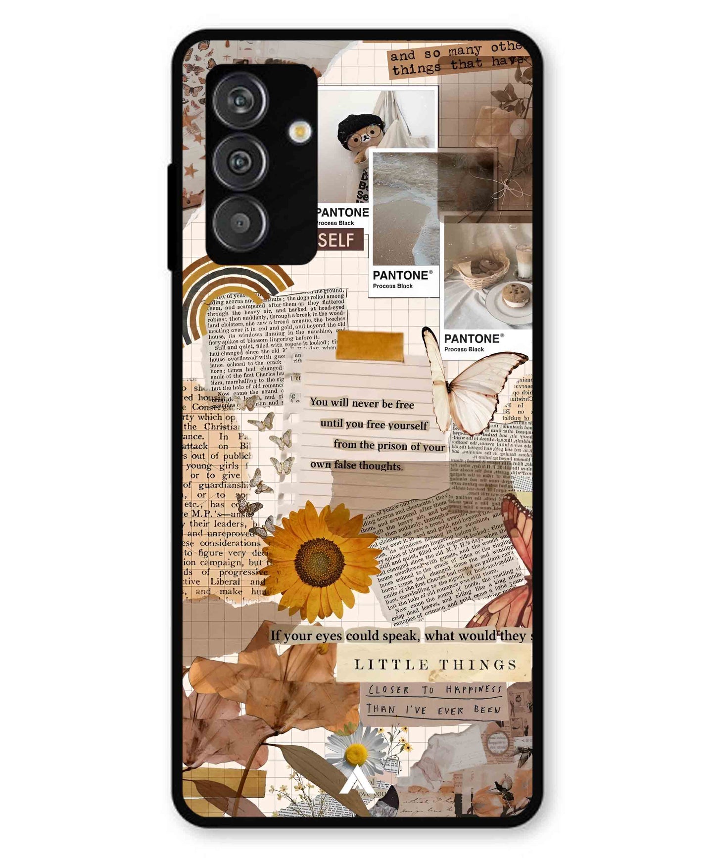 Little Things Metal Back Cover Phone Case for Samsung Galaxy F14