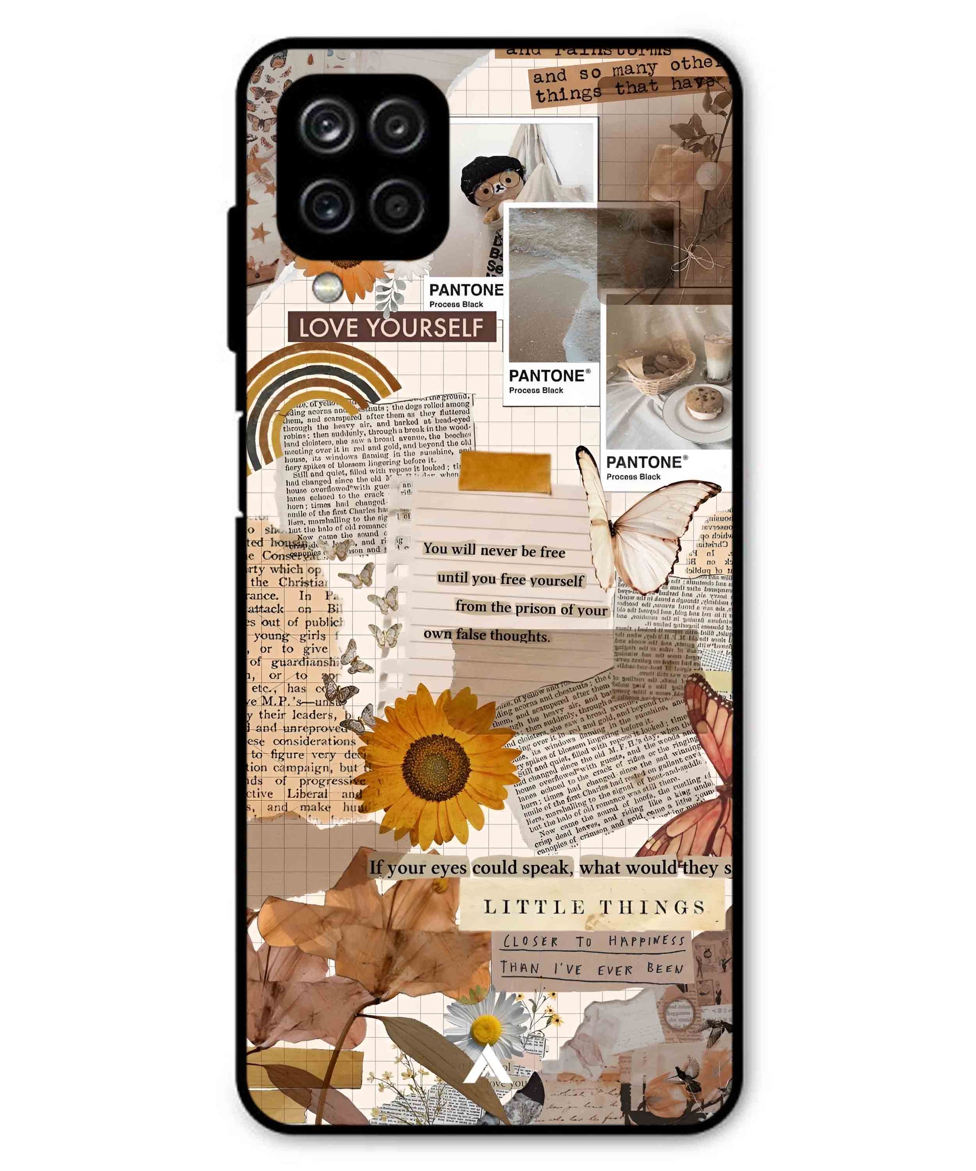Little Things Metal Back Cover Phone Case for Samsung Galaxy F22