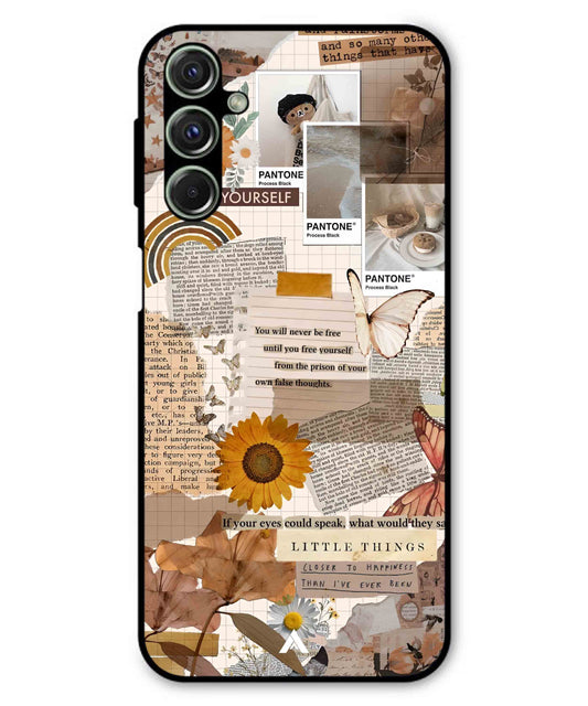 Little Things Metal Back Cover Phone Case for Samsung Galaxy F54