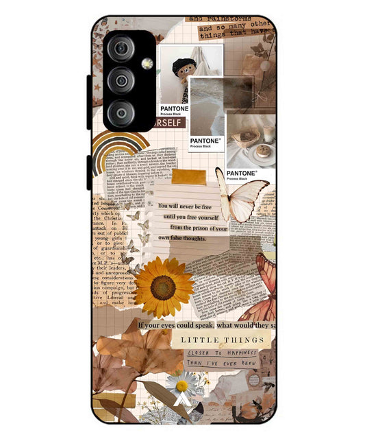 Little Things Metal Back Cover Phone Case for Samsung Galaxy M23