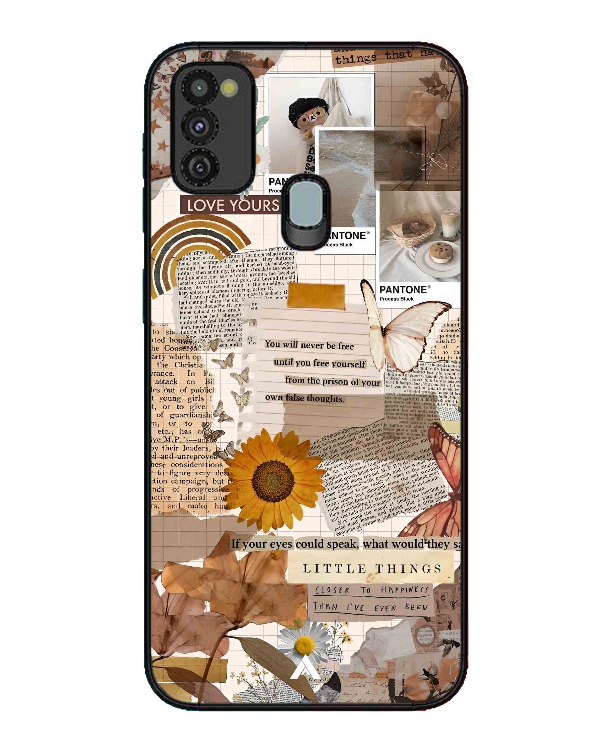 Little Things Metal Back Cover Phone Case for Samsung Galaxy M30s