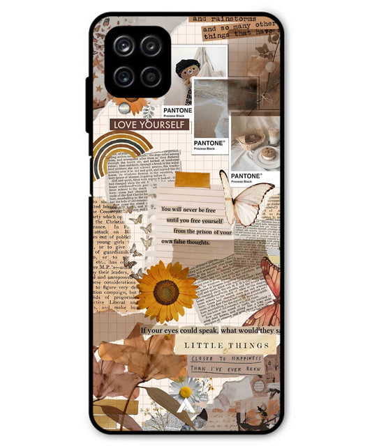 Little Things Metal Back Cover Phone Case for Samsung Galaxy M42