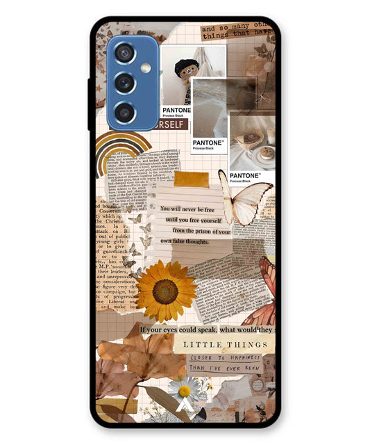 Little Things Metal Back Cover Phone Case for Samsung Galaxy M52