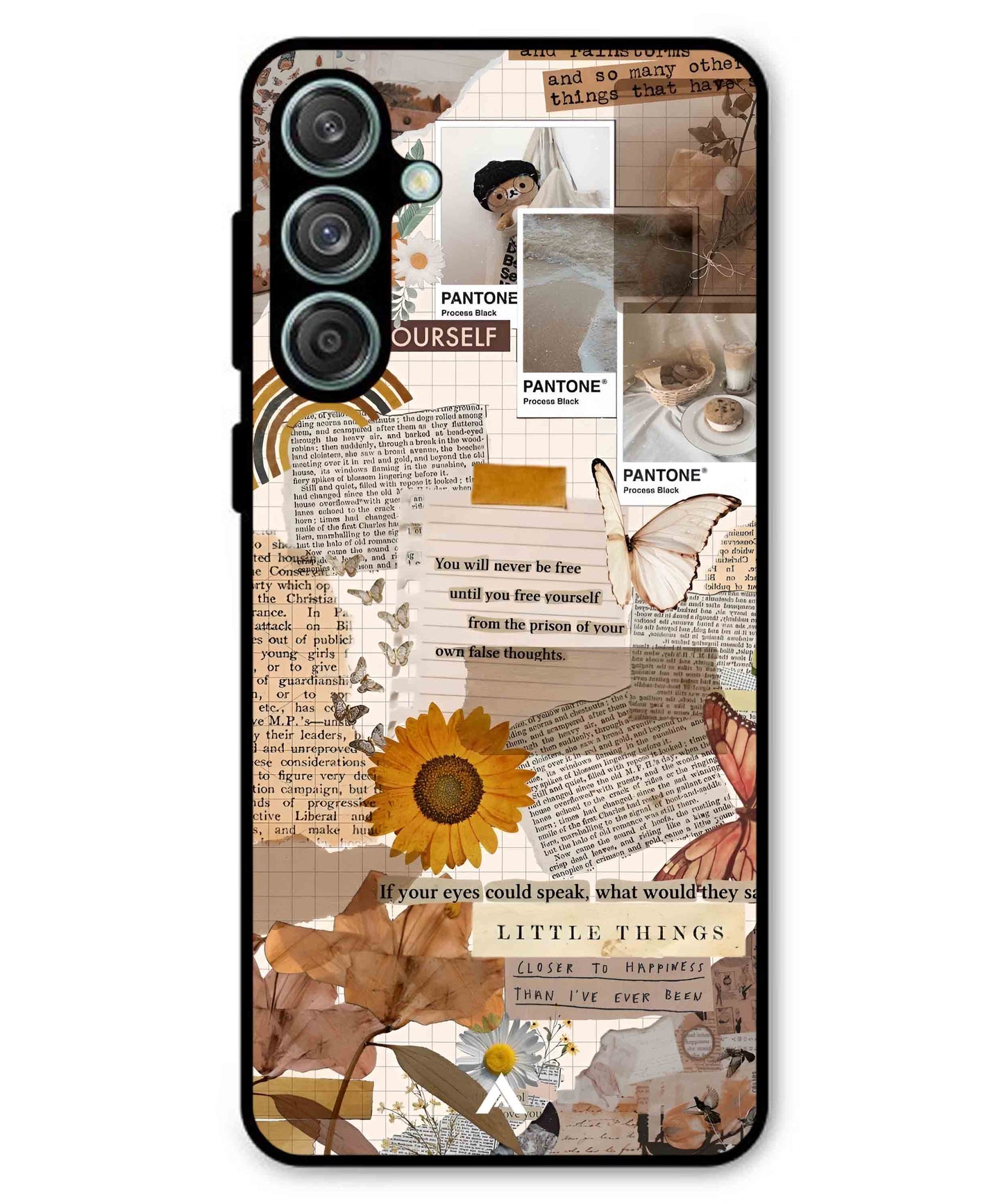 Little Things Metal Back Cover Phone Case for Samsung Galaxy M55