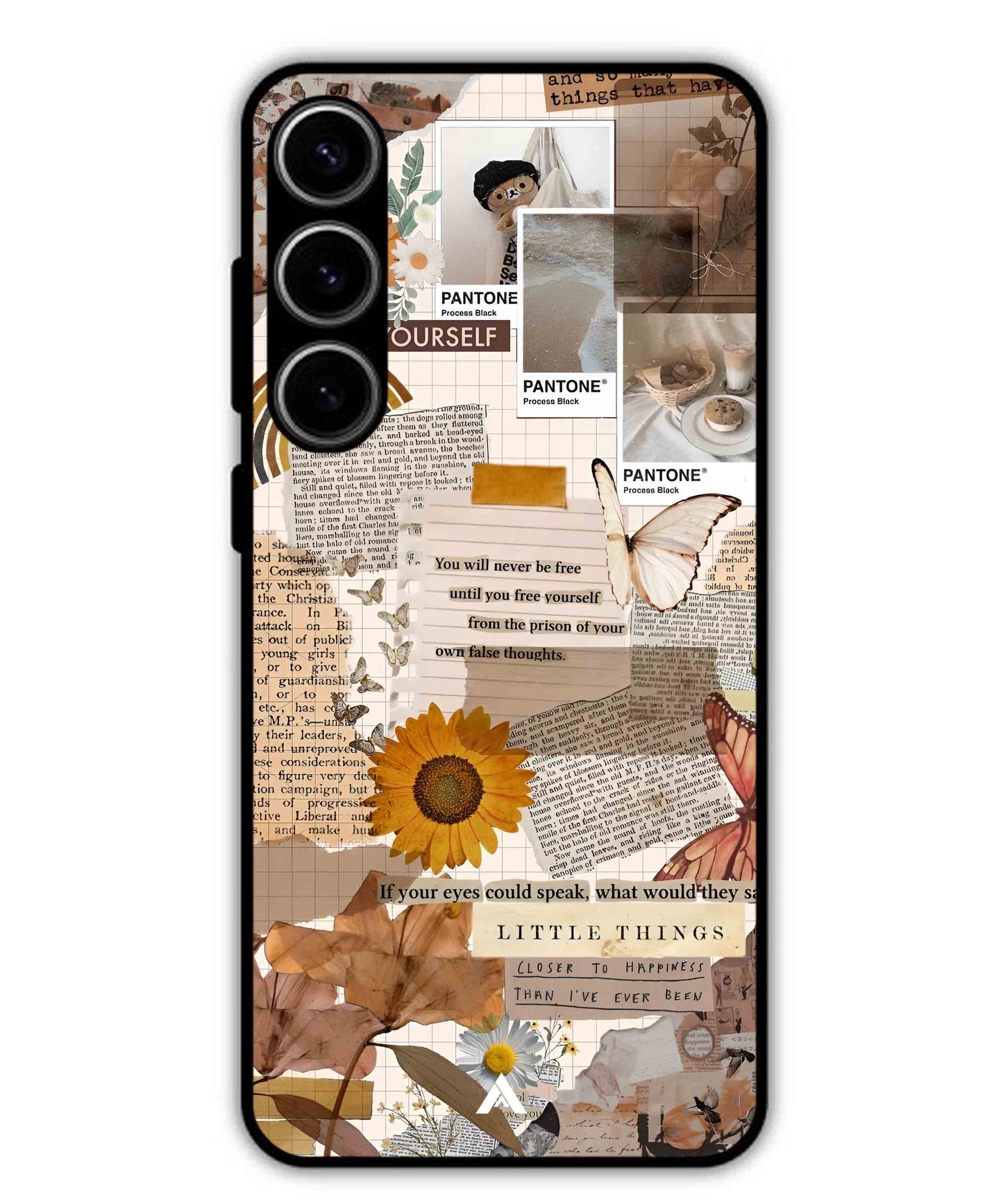 Little Things Metal Back Cover Phone Case for Samsung Galaxy S24 Plus