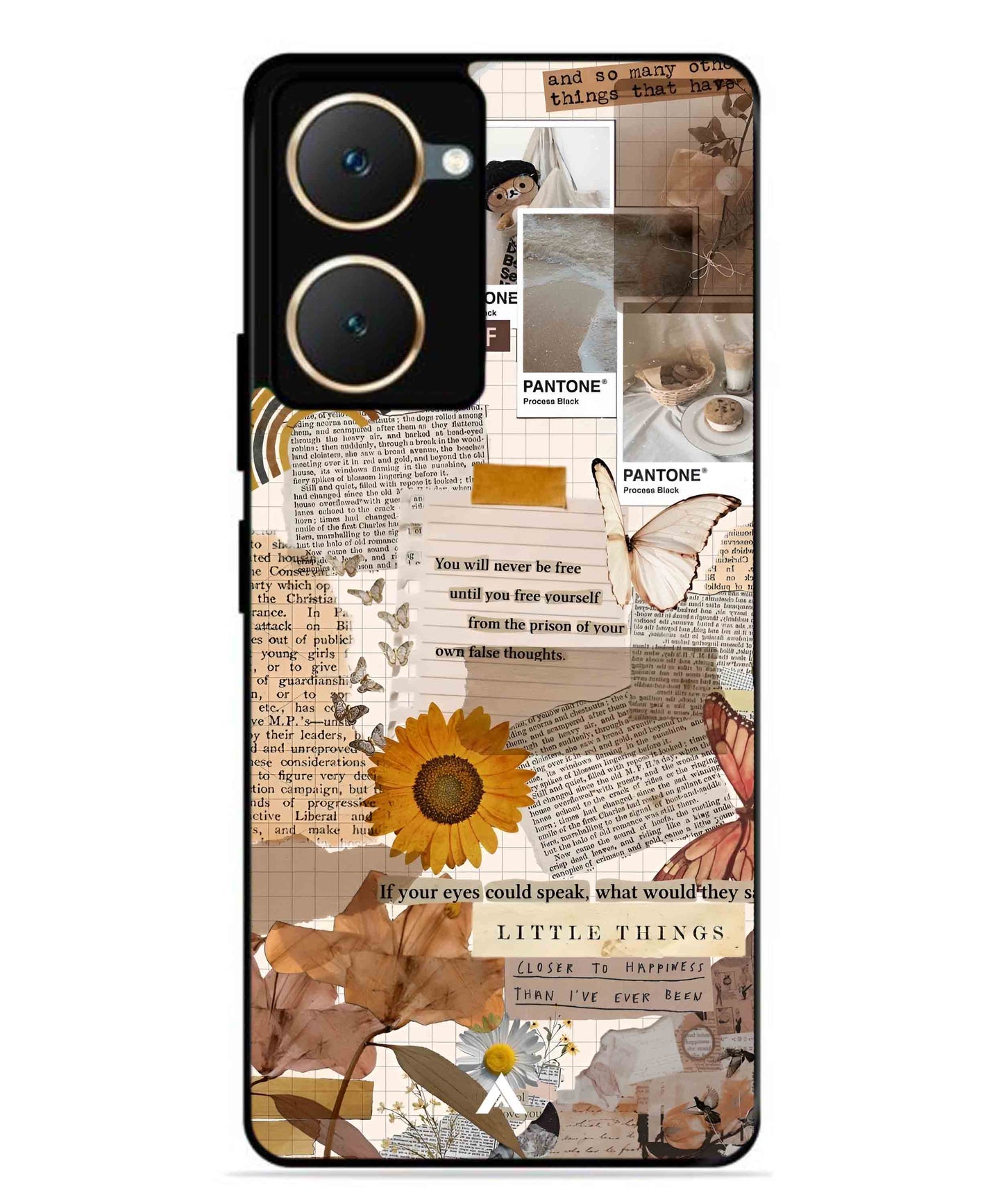 Little Things Metal Back Cover Phone Case for Vivo T3 Lite