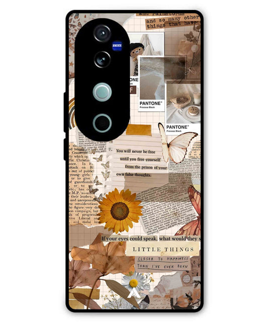 Little Things Metal Back Cover Phone Case for Vivo T3 Ultra