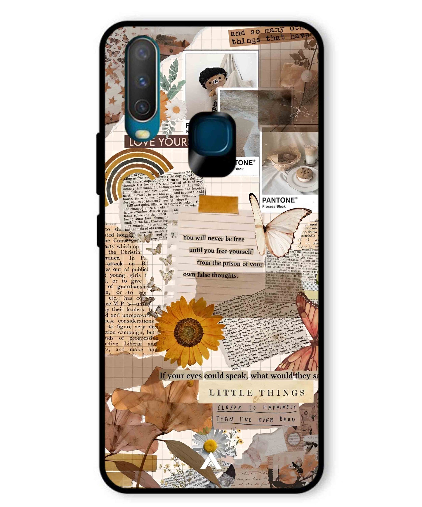 Little Things Metal Back Cover Phone Case for Vivo U10