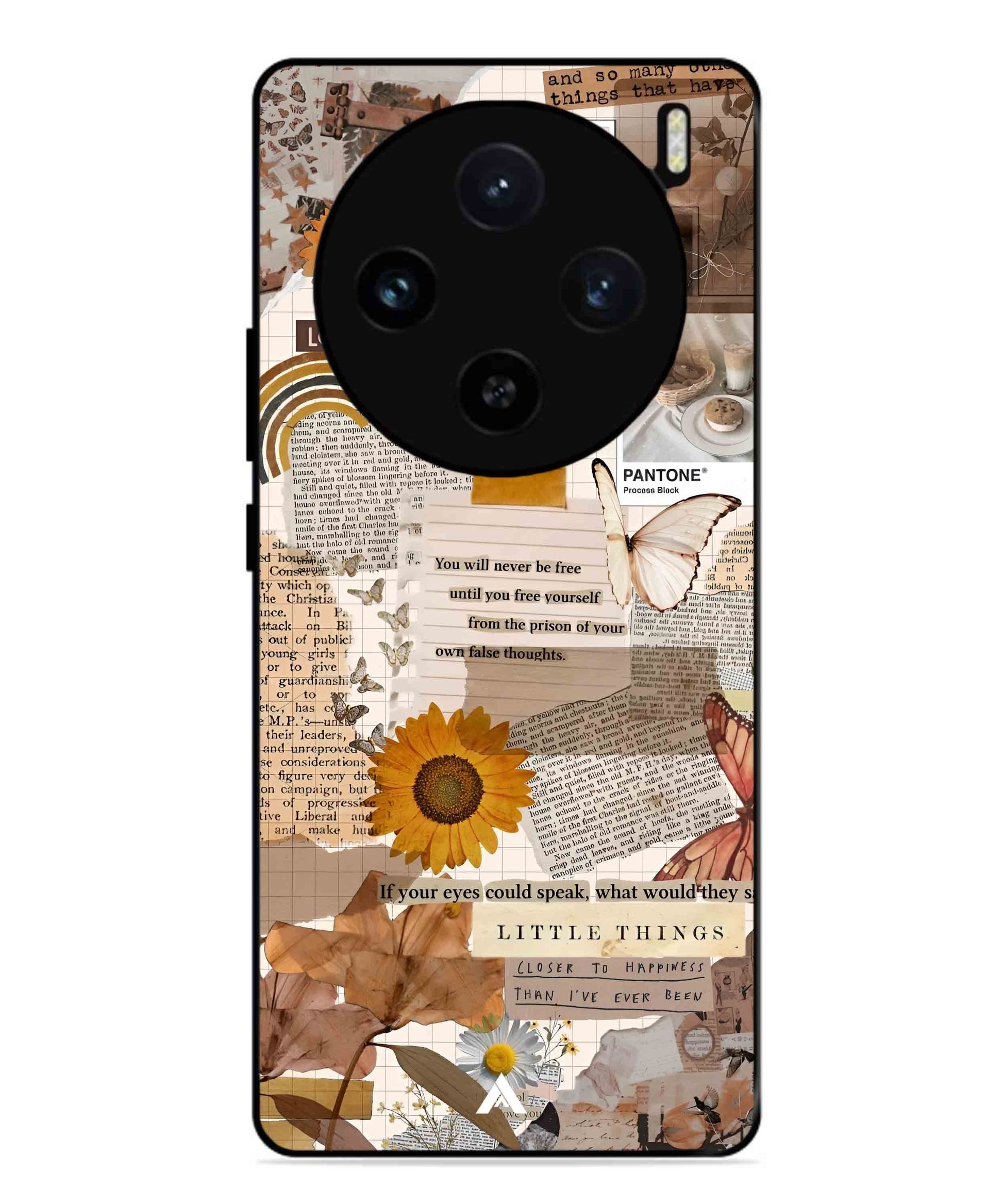 Little Things Metal Back Cover Phone Case for Vivo X100