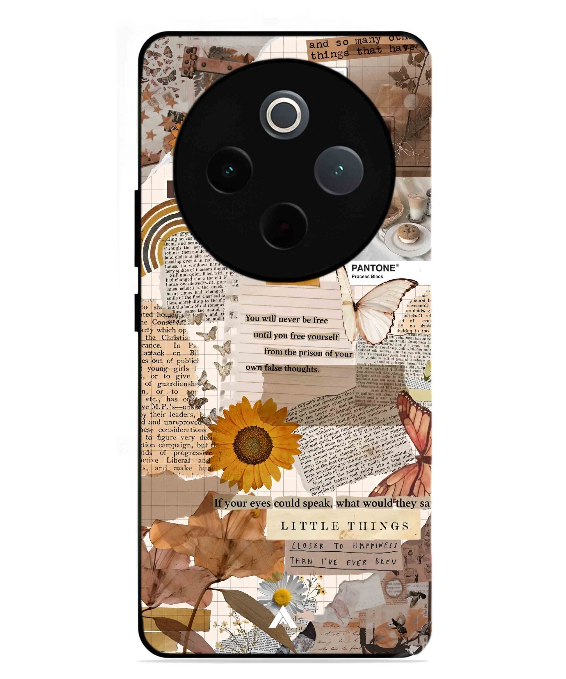 Little Things Metal Back Cover Phone Case for Vivo Y300 Pro