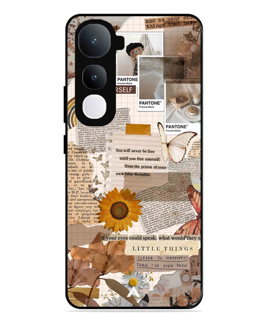 Little Things Metal Back Cover Phone Case for Vivo Y400