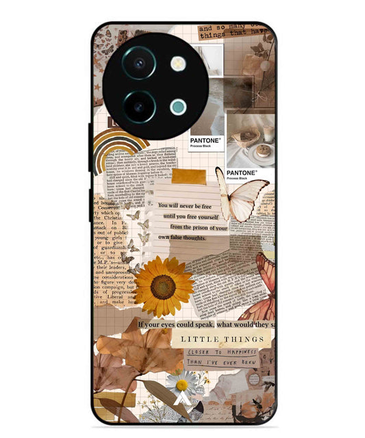 Little Things Metal Back Cover Phone Case for Vivo Y58
