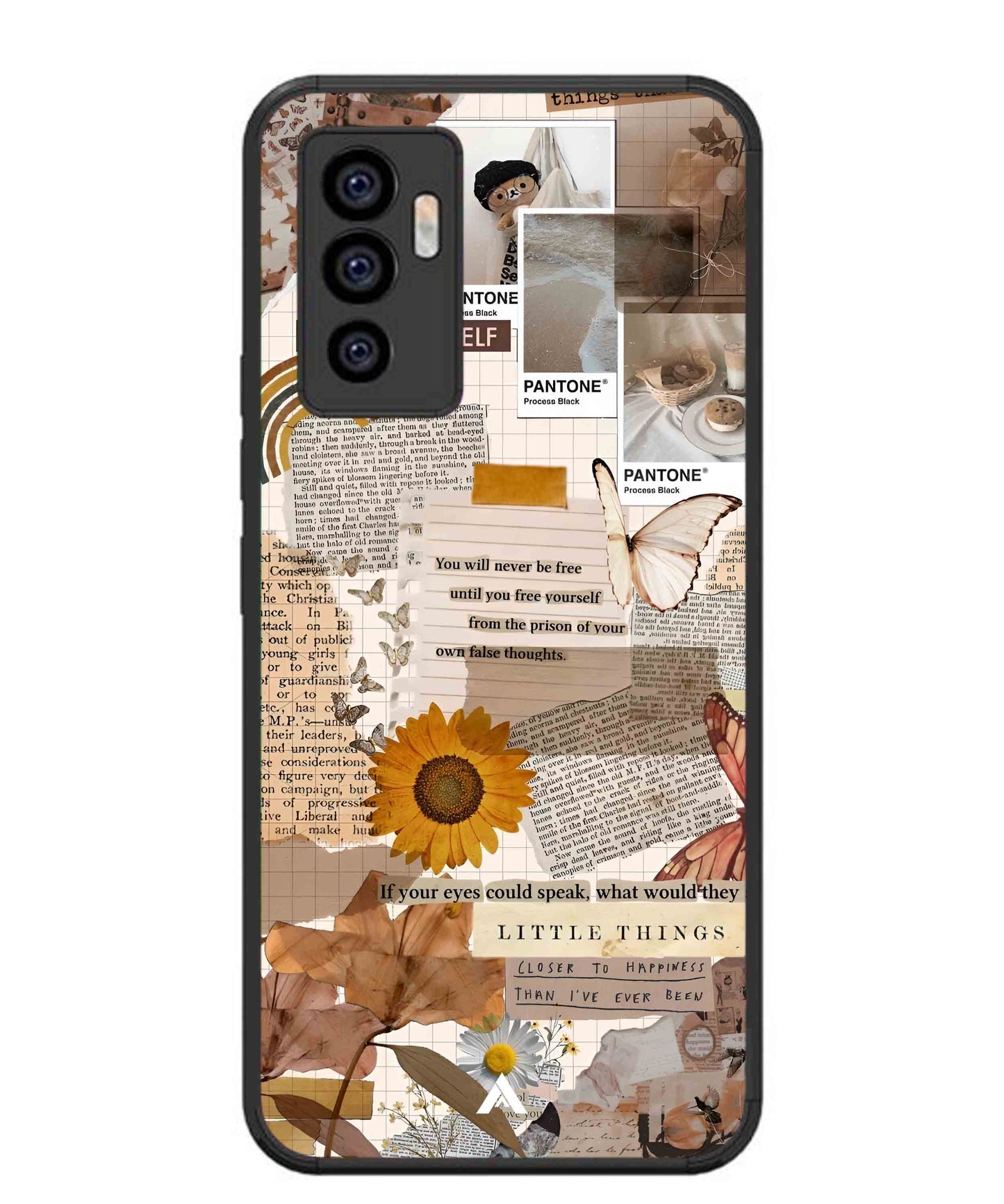 Little Things Metal Back Cover Phone Case for Vivo Y75 4G