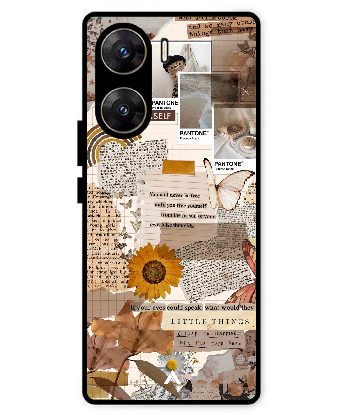 Little Things Metal Back Cover Phone Case for Vivo v29e