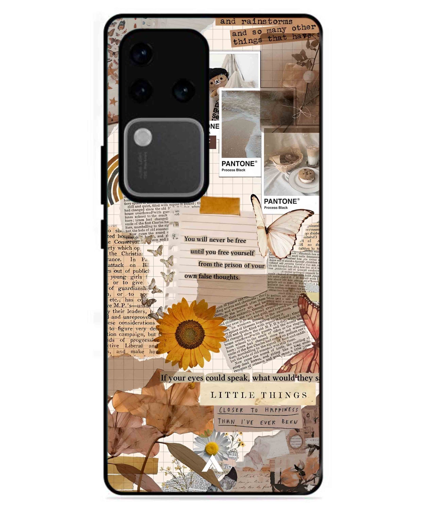 Little Things Metal Back Cover Phone Case for Vivo v30 Pro