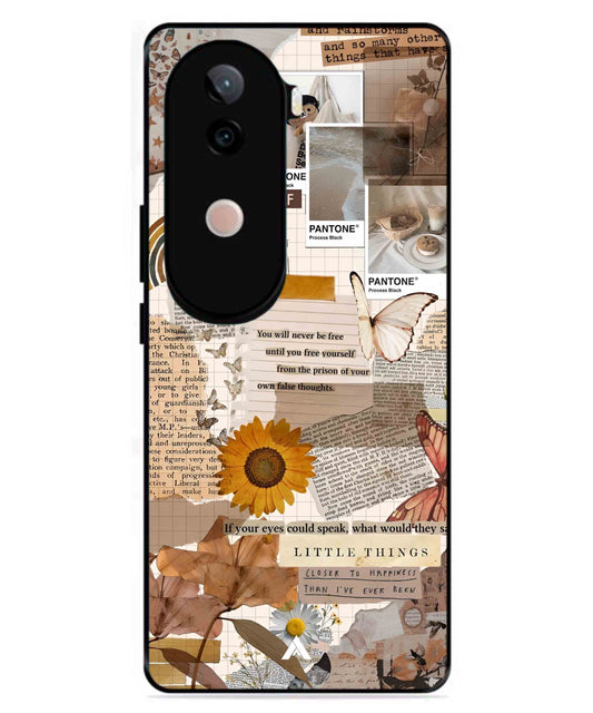 Little Things Metal Back Cover Phone Case for Vivo v40e