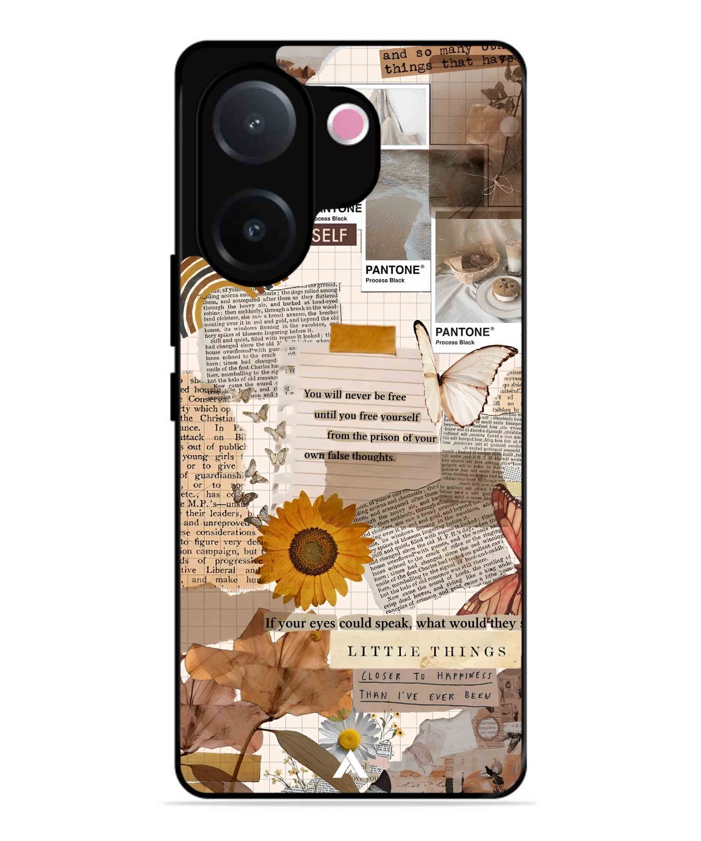 Little Things Metal Back Cover Phone Case for Vivo v60e