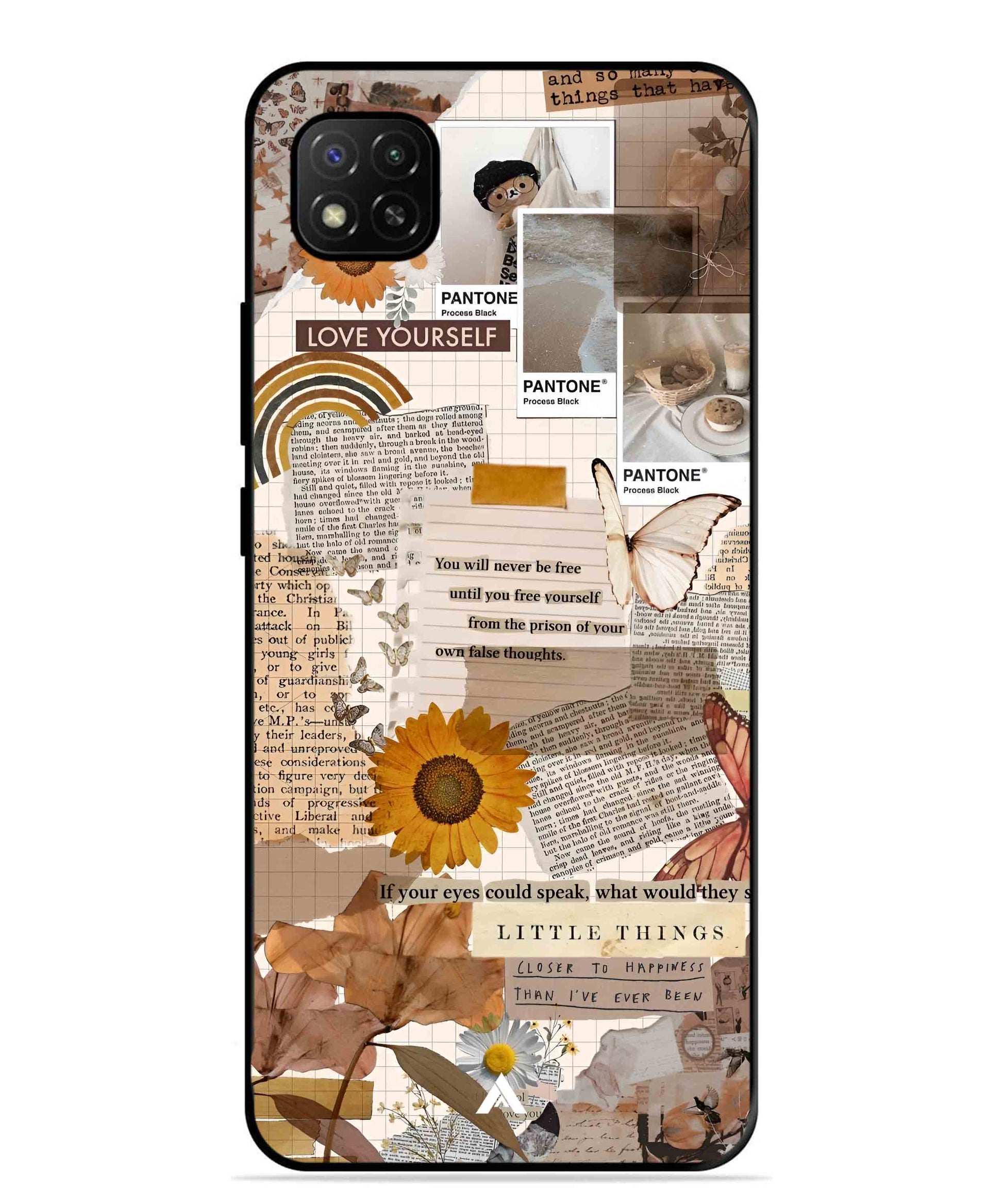 Little Things Metal Back Cover Phone Case for Xiaomi Redmi 9C