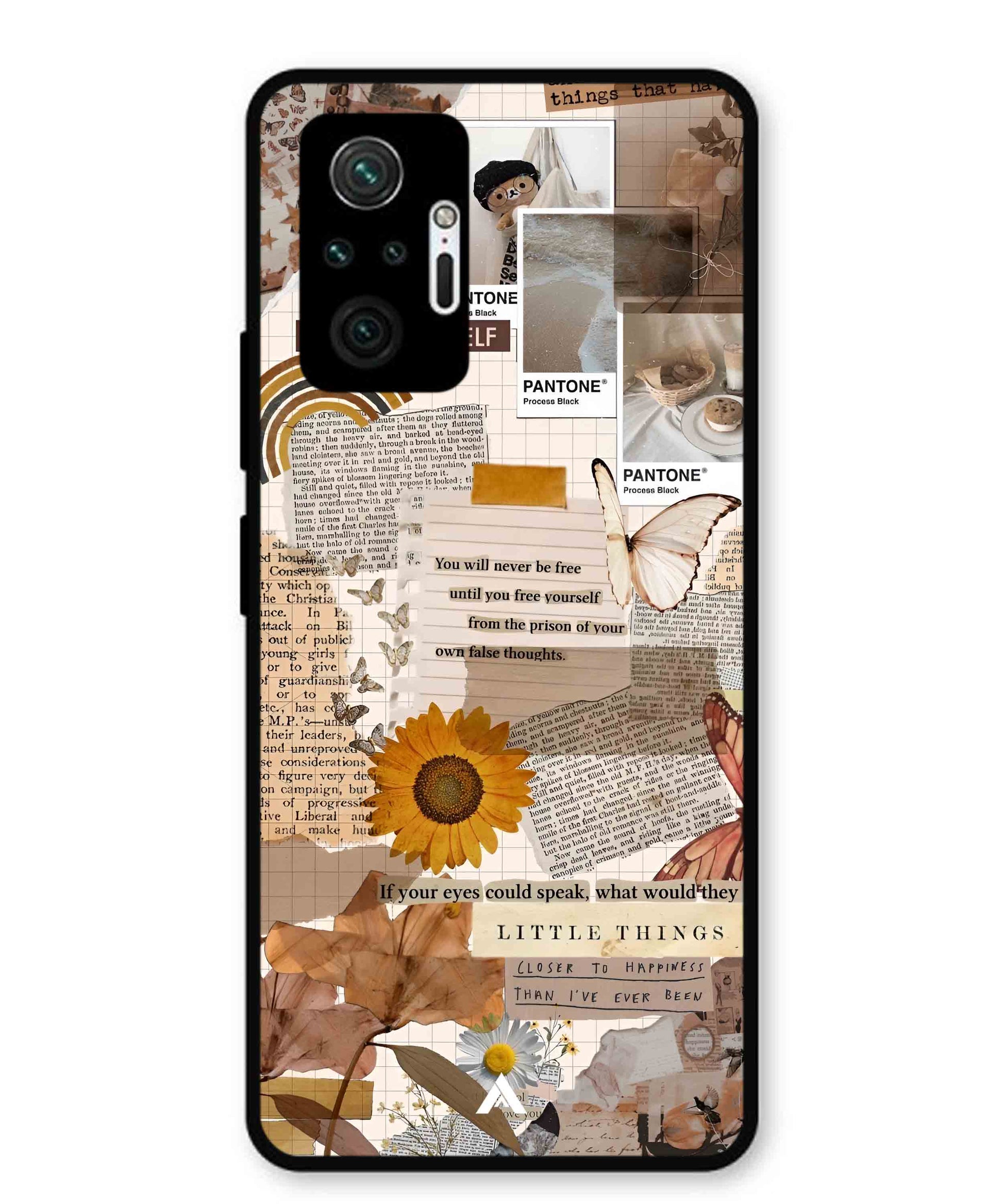 Little Things Metal Back Cover Phone Case for Xiaomi Redmi Note 10 Pro Plus
