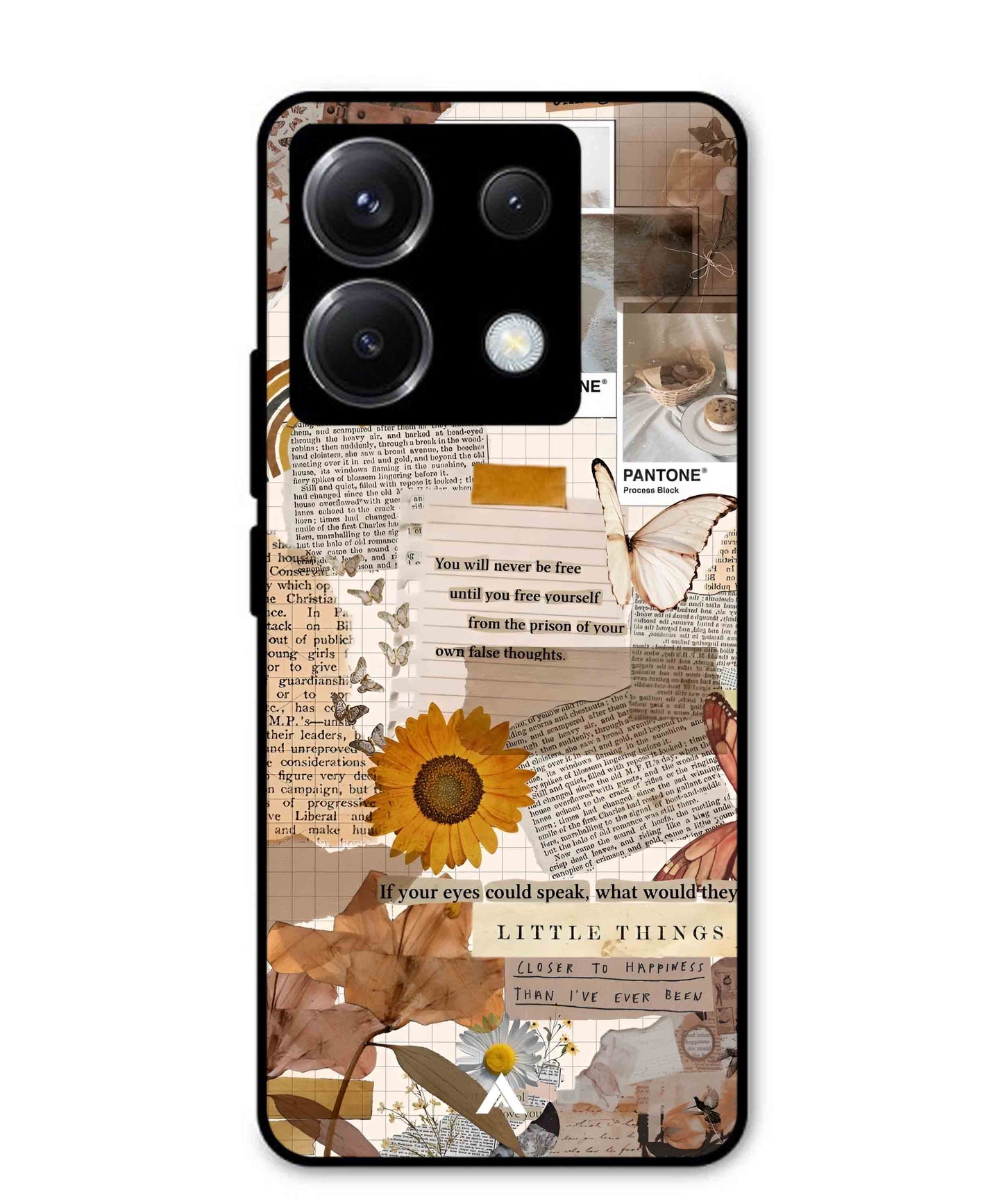 Little Things Metal Back Cover Phone Case for Xiaomi Redmi Note 13