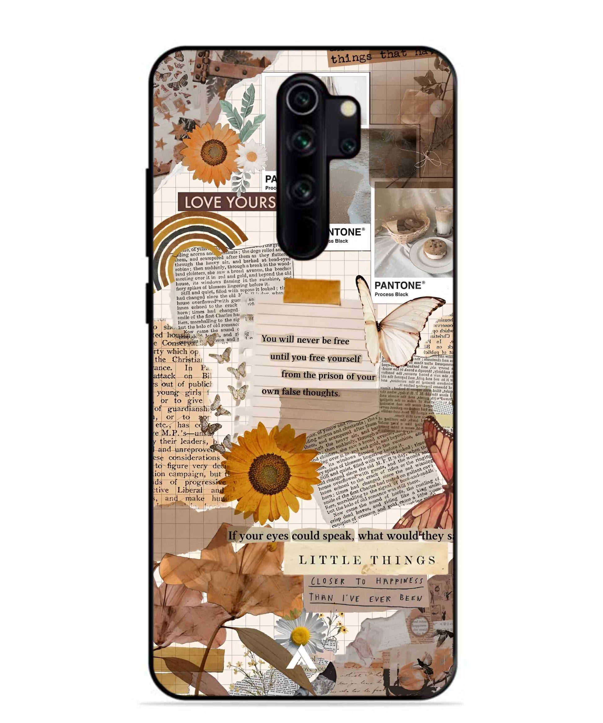 Little Things Metal Back Cover Phone Case for Xiaomi Redmi Note 8 Pro